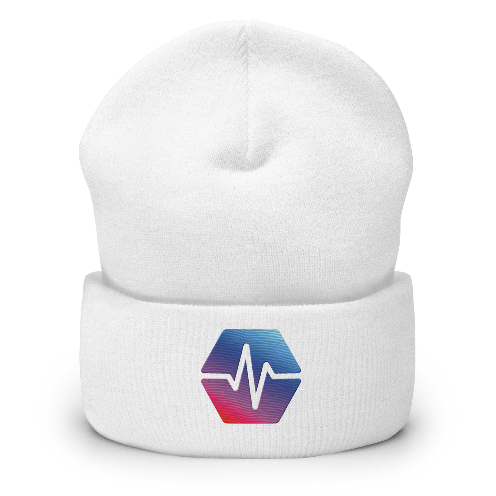 PulseChain Logo - Embroidered Classic Beanie - The Pulsican Store