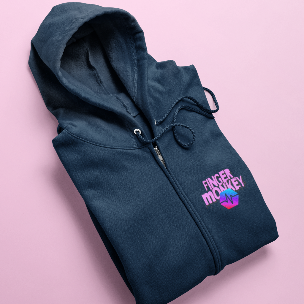 Finger Monkey - Zip Hoodie