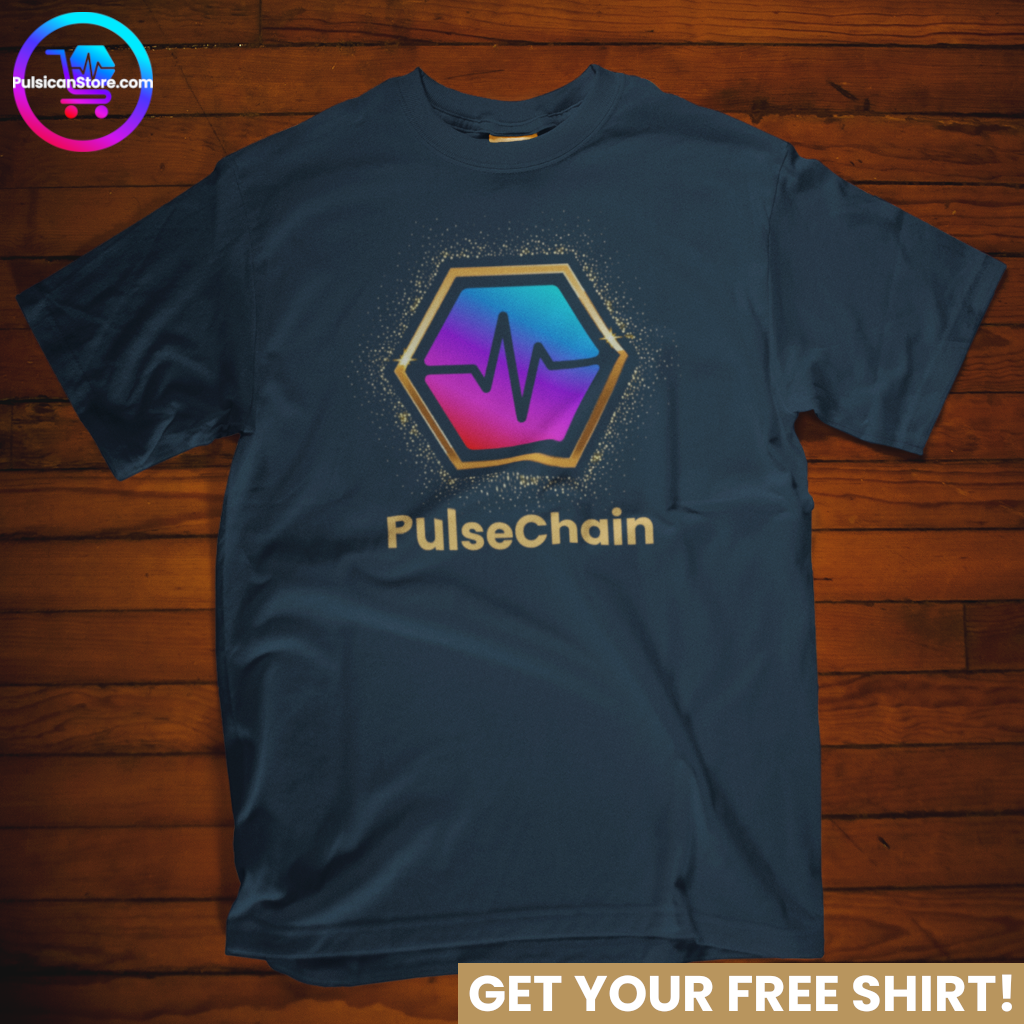 Golden PulseChain - FREE T Shirt