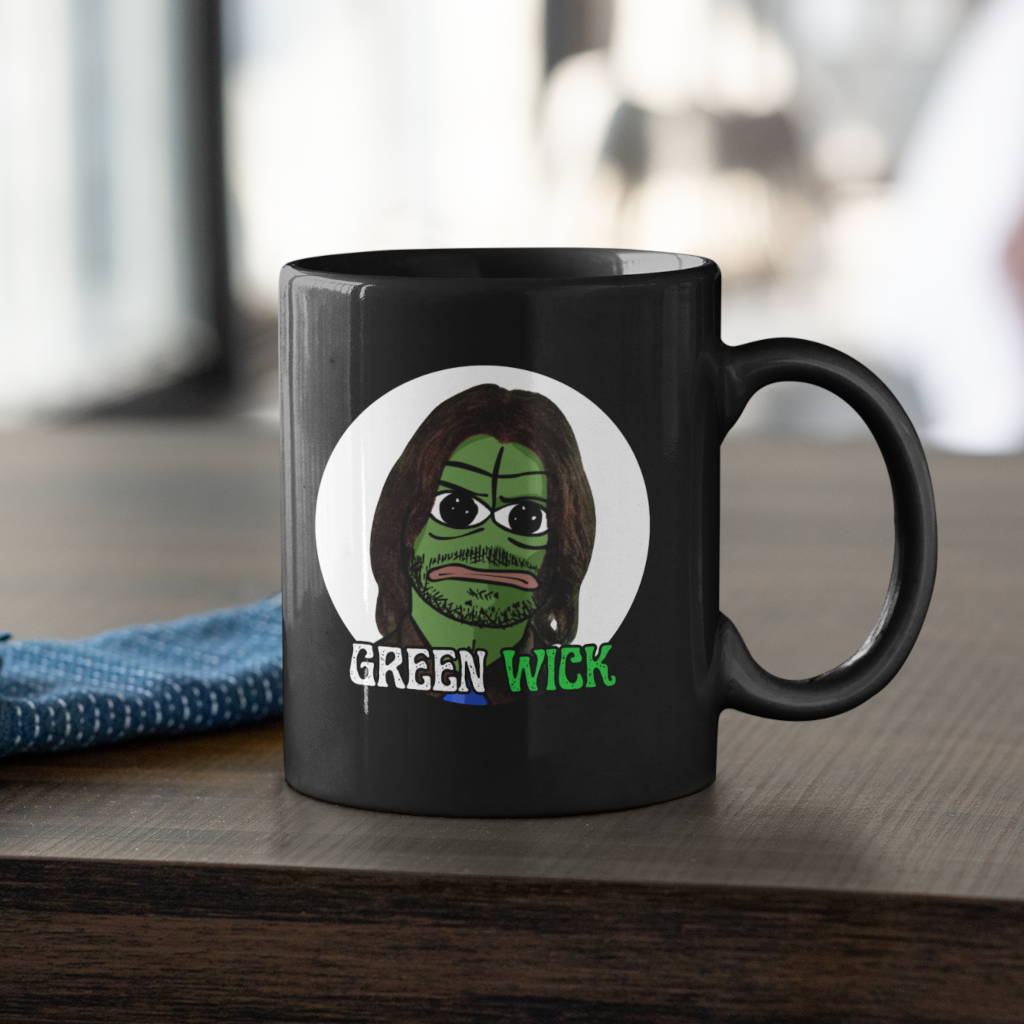 Green Wick - Black Mug