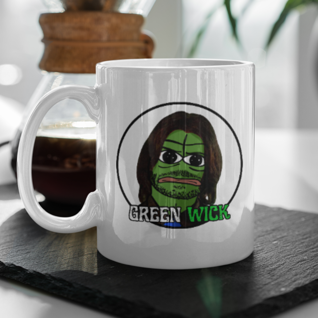 Green Wick - White Mug