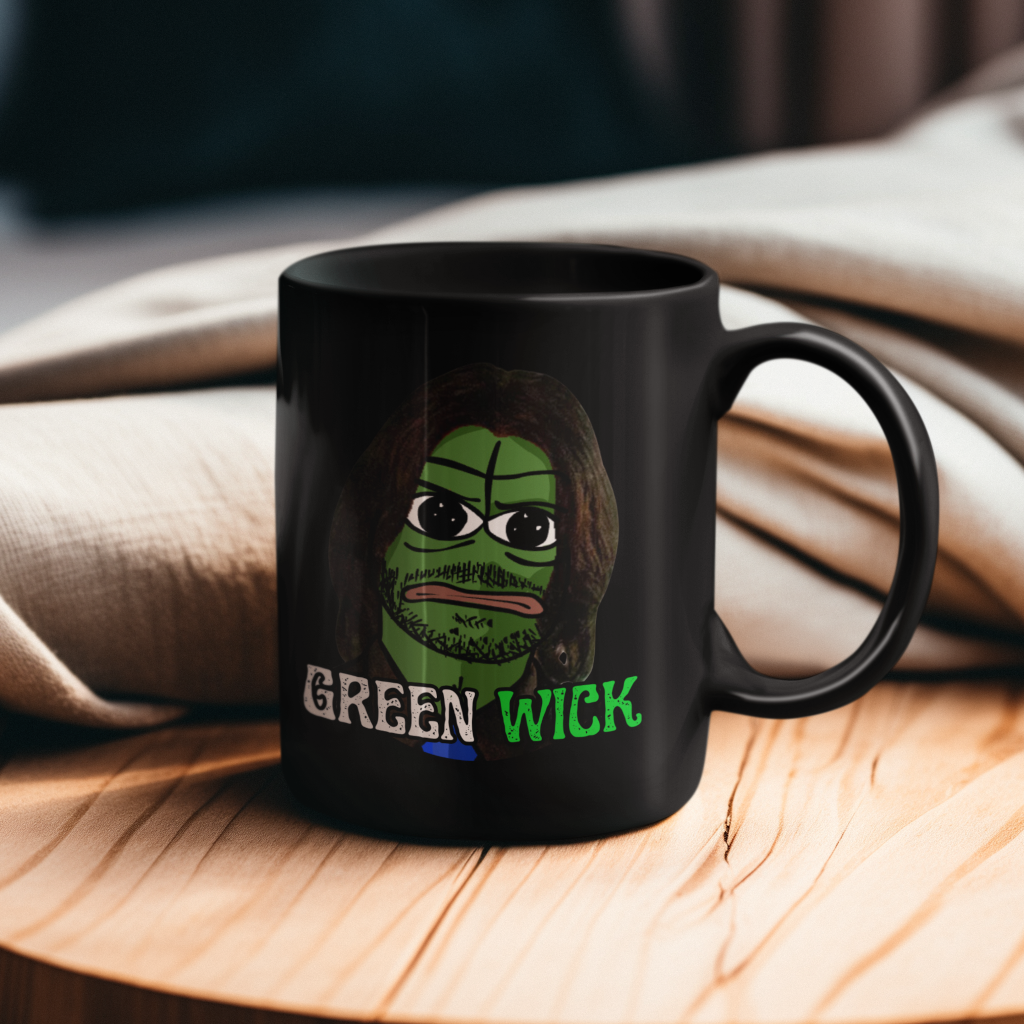 Green Wick - Black Mug