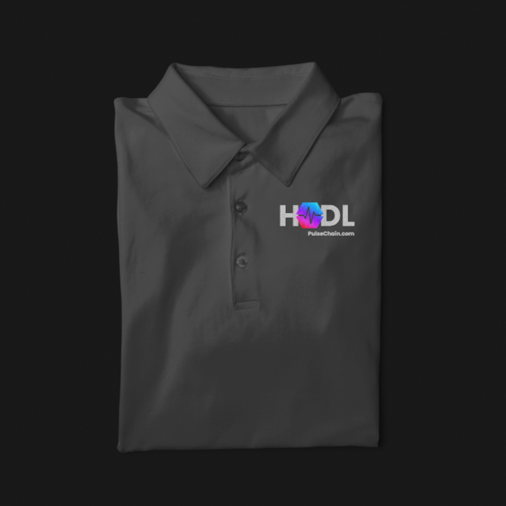 PULSECHAIN HODL - POLO SHIRT