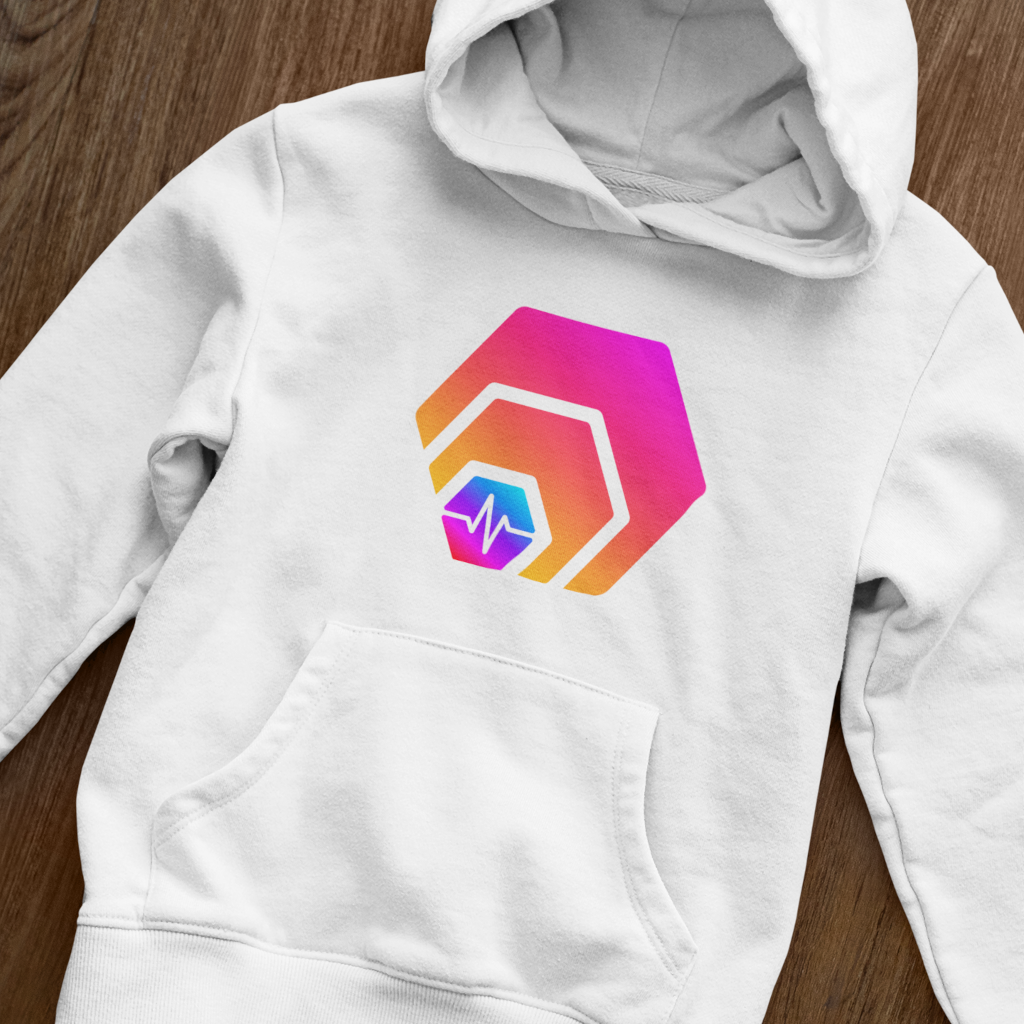 Hex With Pulse Logo - White Hoodie - The Pulsican Store