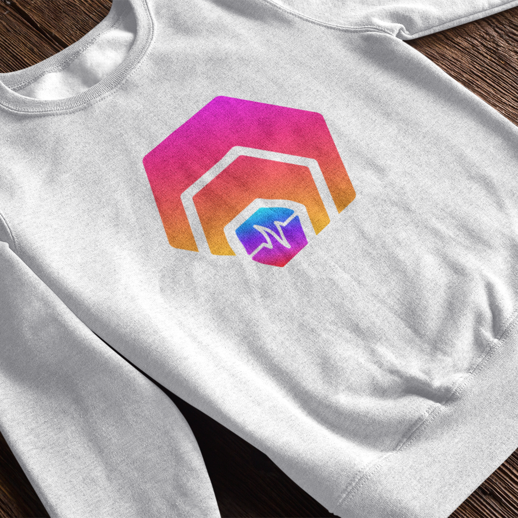 Hex With Pulse Logo - White Sweatshirt - The Pulsican Store