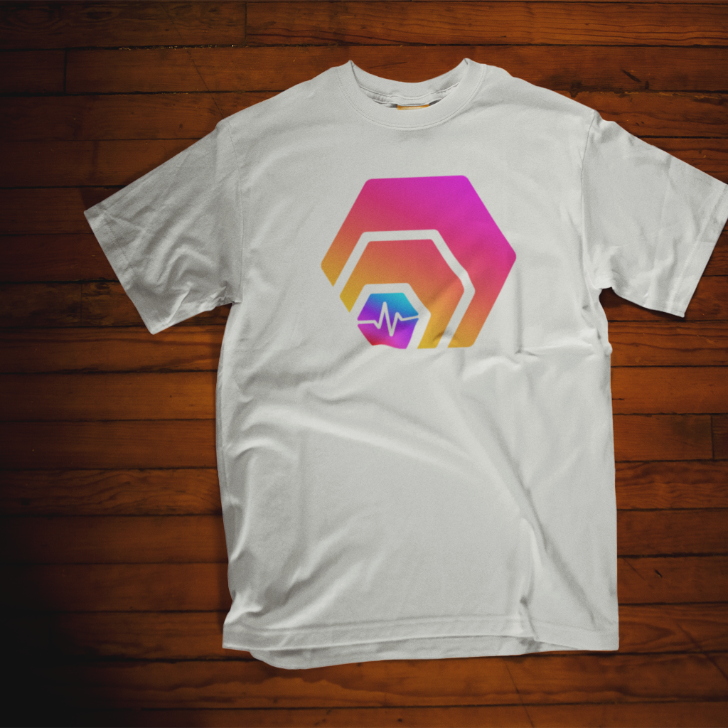 Hex With Pulse Logo - White T Shirt - The Pulsican Store