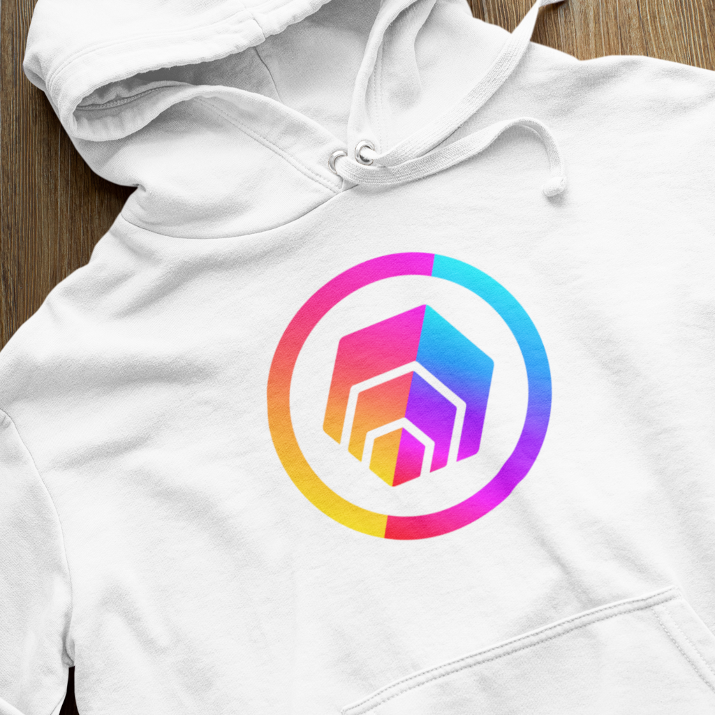 Hex/Pulse Logo - White Hoodie