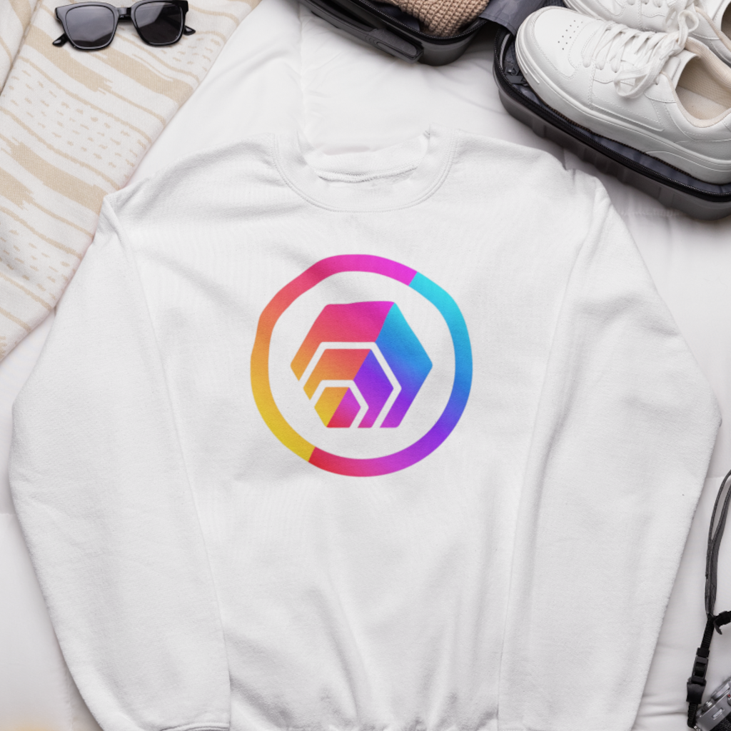 Hex/Pulse Logo - White Sweatshirt