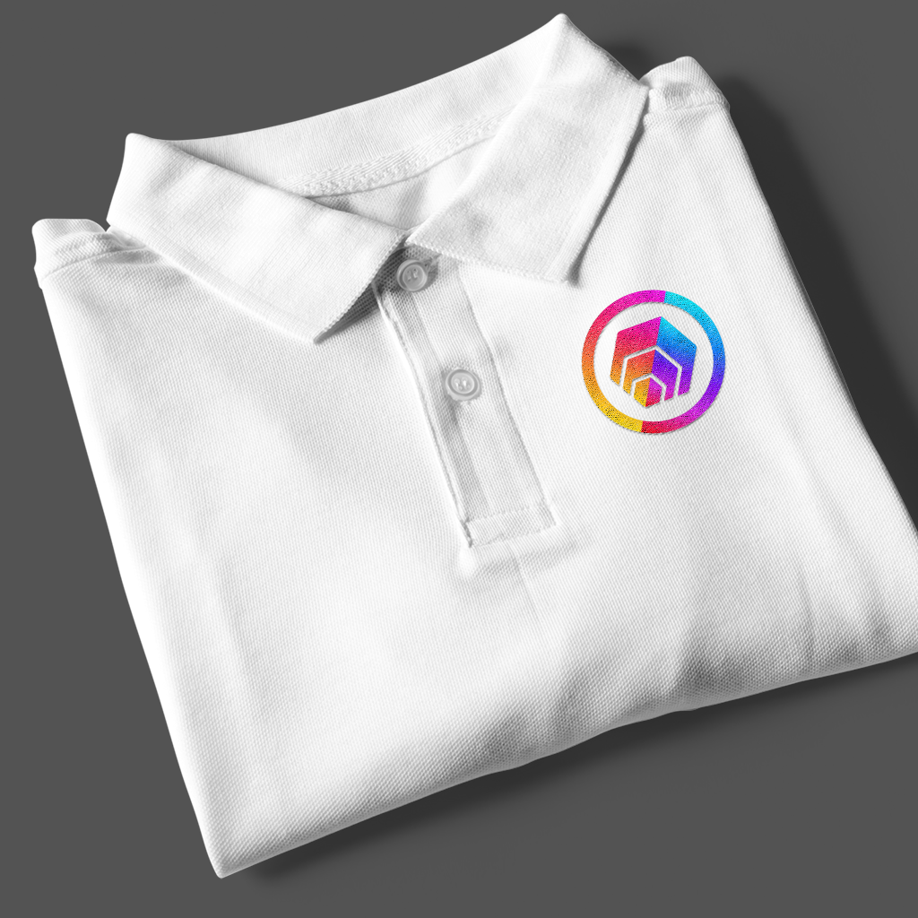 Hex/Pulse Logo - White Polo Shirt - The Pulsican Store