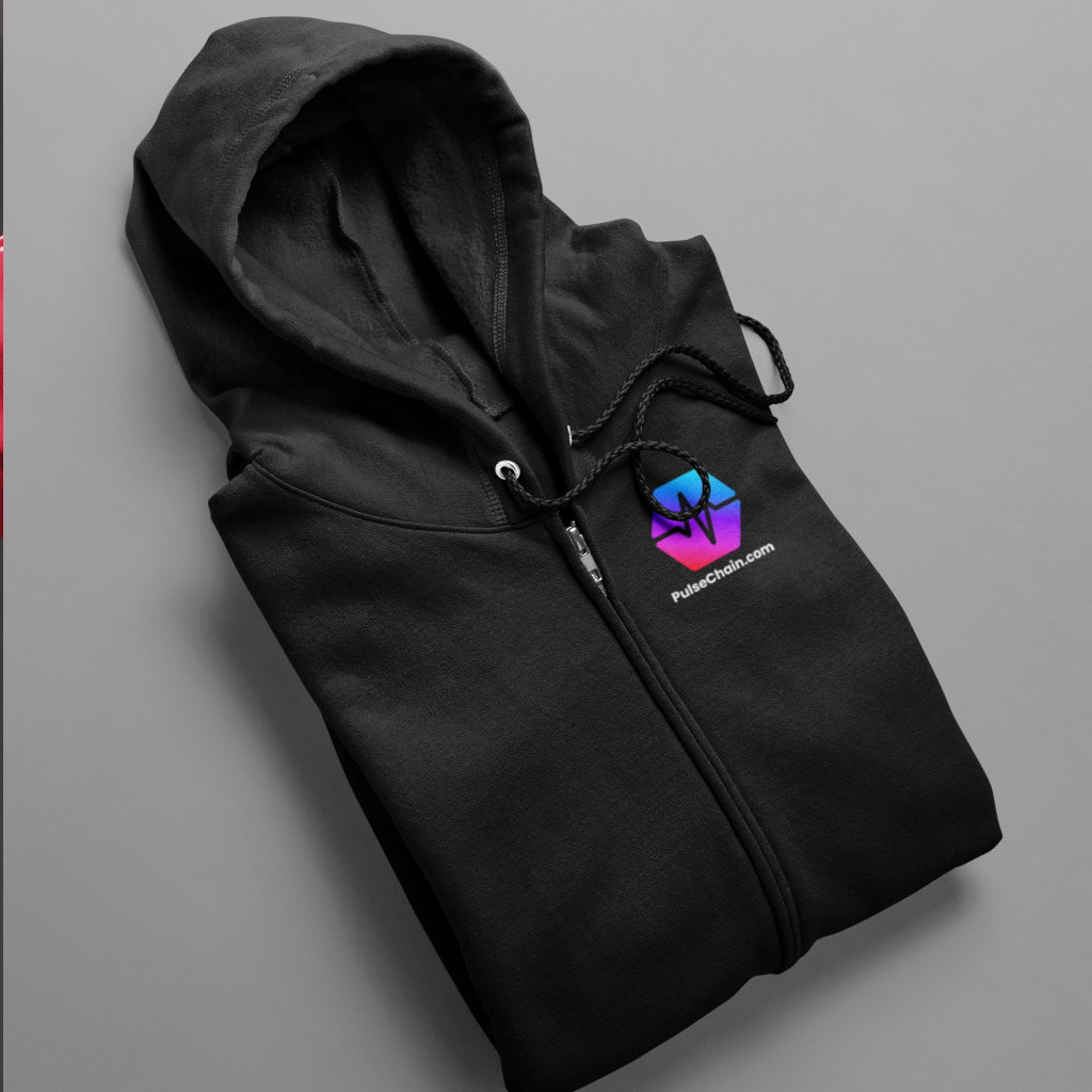 PulseChain.Com - Zip Up Hoodie