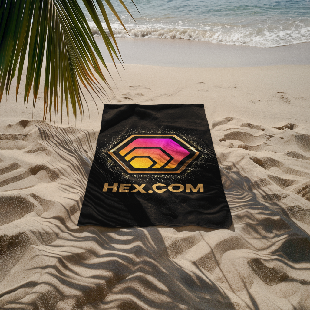 Golden HEX - Beach Towel