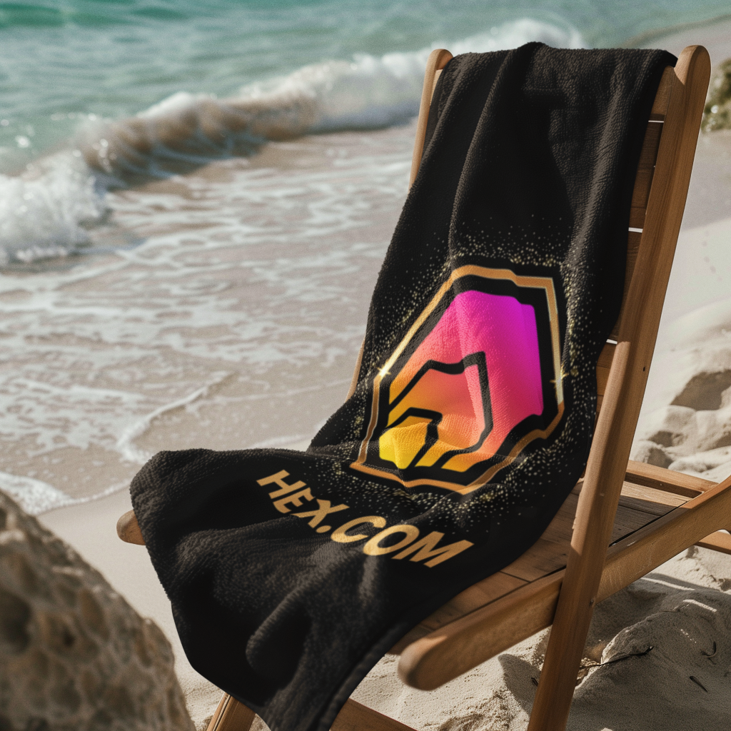 Golden HEX - Beach Towel
