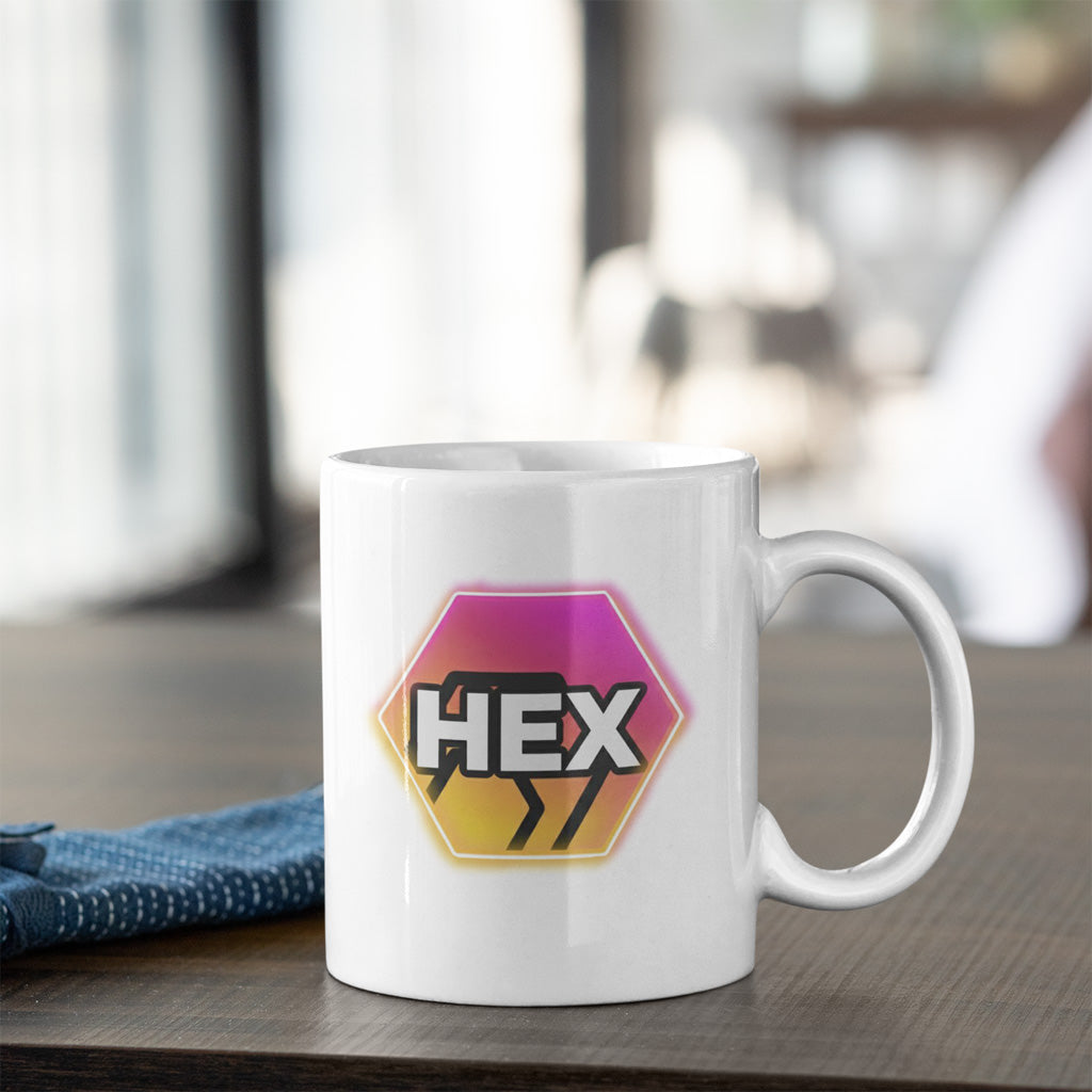 Glowing Hex - White Mug