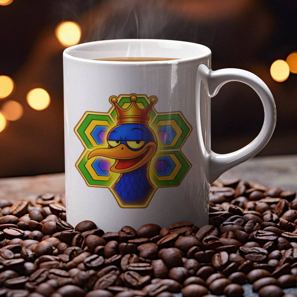 Peacock - White Mug