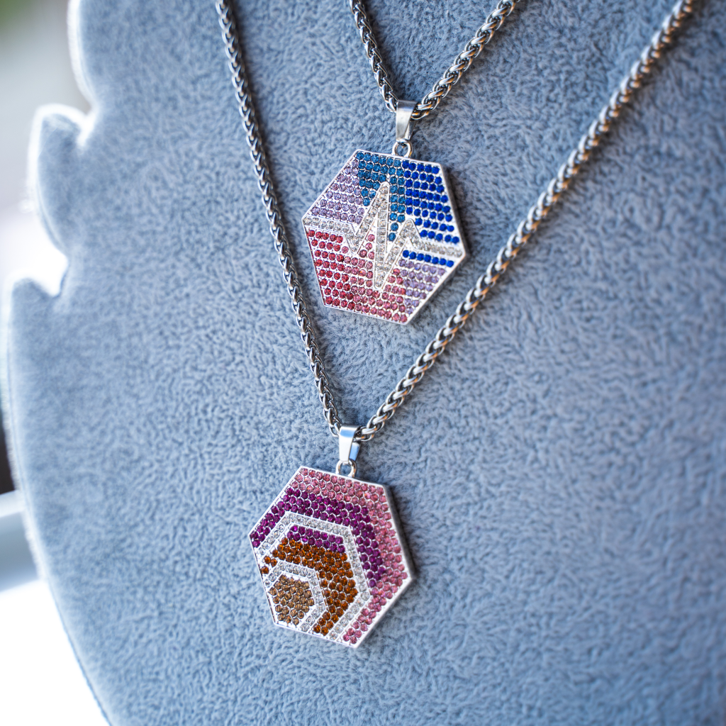 HEX and PulseChain - Luxury Double Sided Pendant