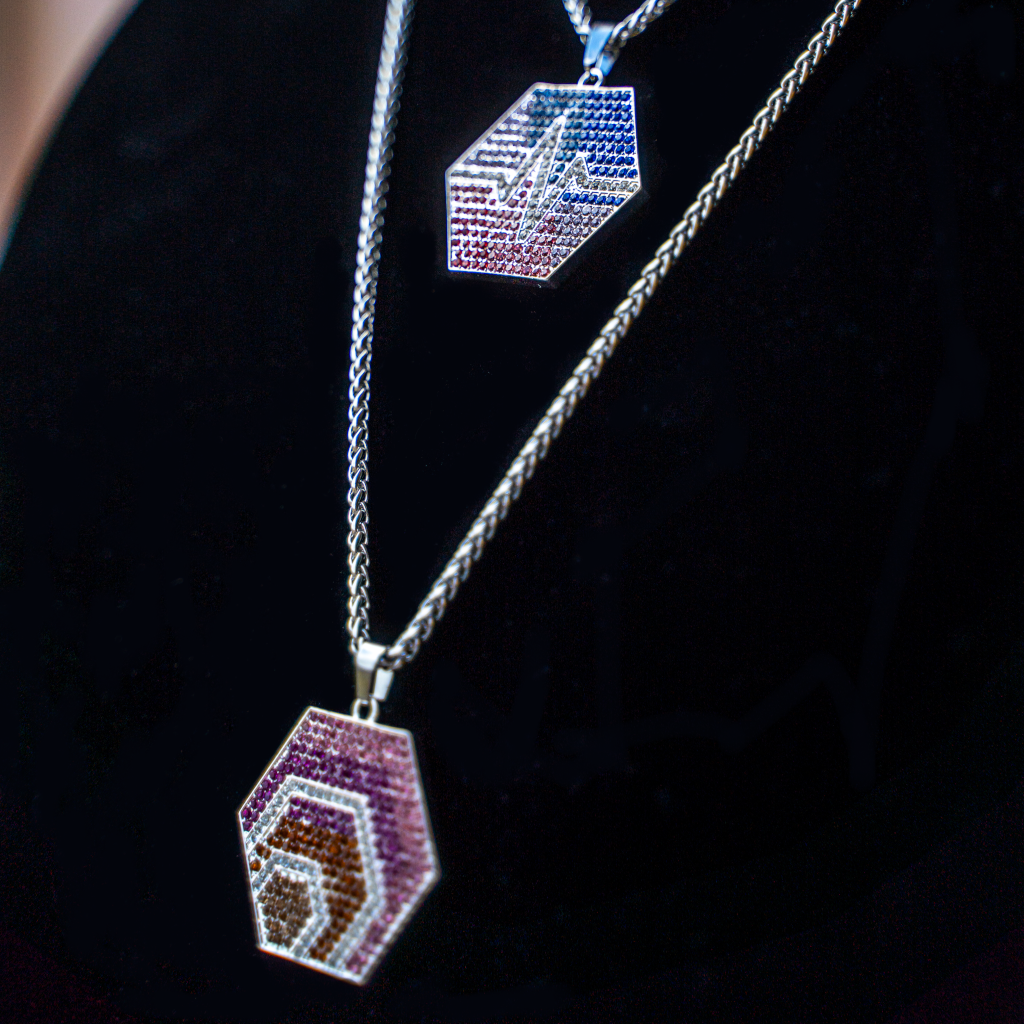 HEX and PulseChain - Luxury Double Sided Pendant