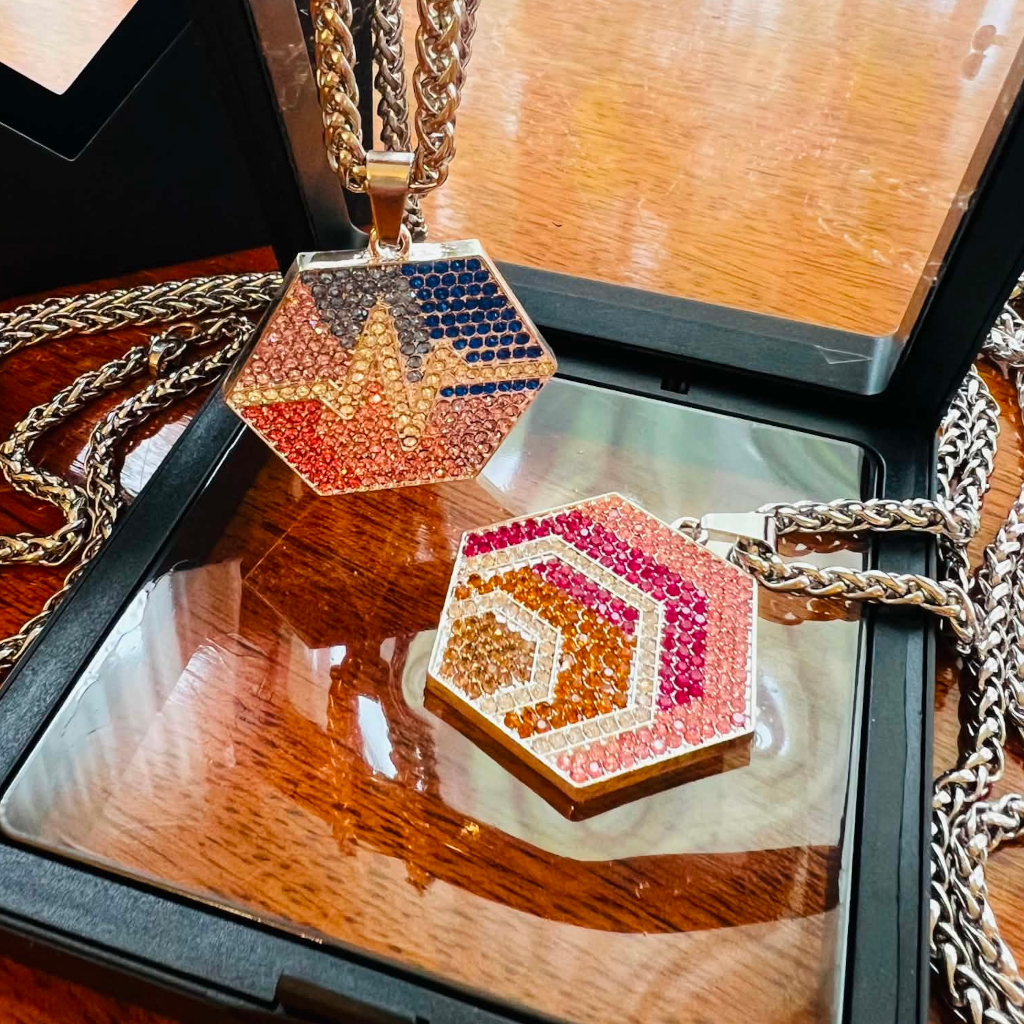HEX and PulseChain - Luxury Double Sided Pendant
