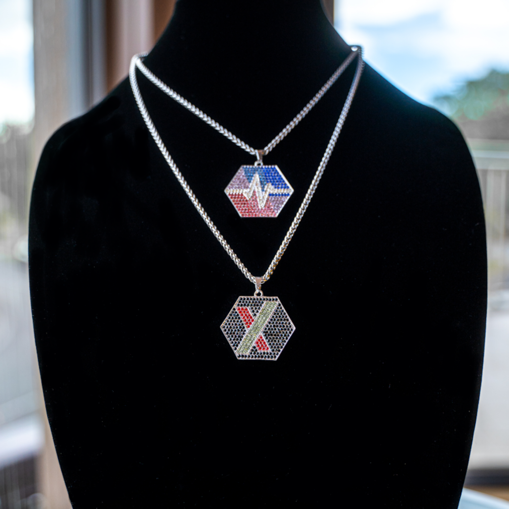 PulseChain and PulseX - Luxury Double Sided Pendant - The Pulsican Store