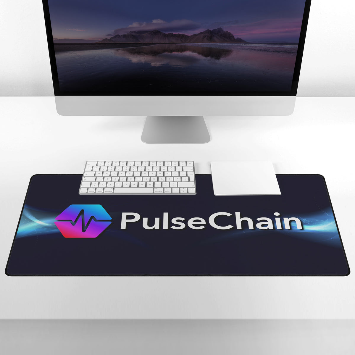 PulseChain - Large Desk Mat - The Pulsican Store