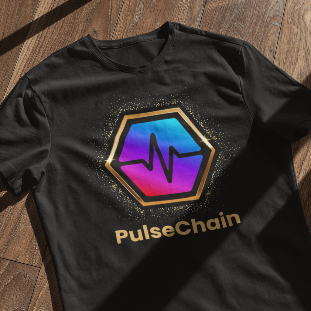 Golden PulseChain - T Shirt - The Pulsican Store