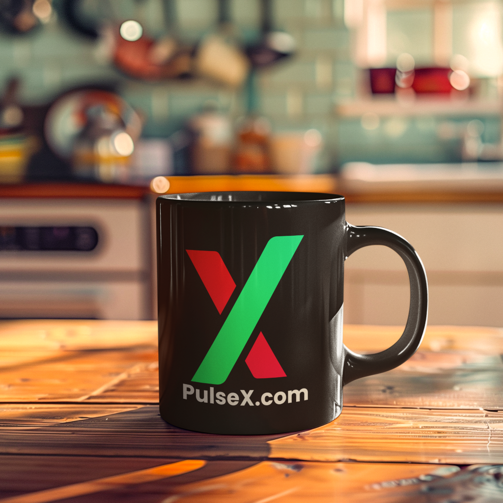 PulseX.Com - Black Mug - The Pulsican Store