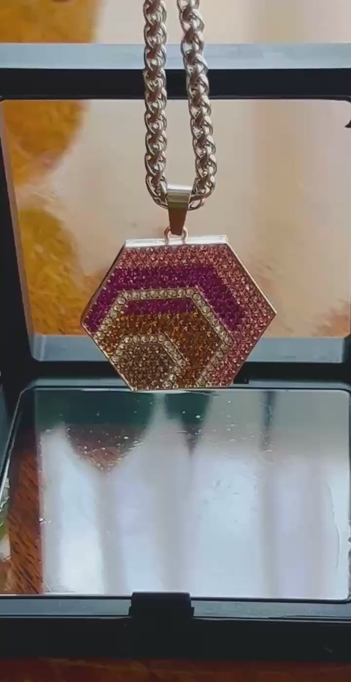 HEX and PulseChain - Luxury Double Sided Pendant