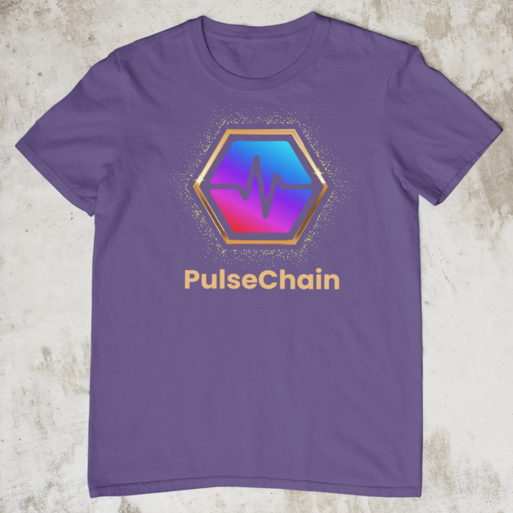 Golden PulseChain - T Shirt - The Pulsican Store