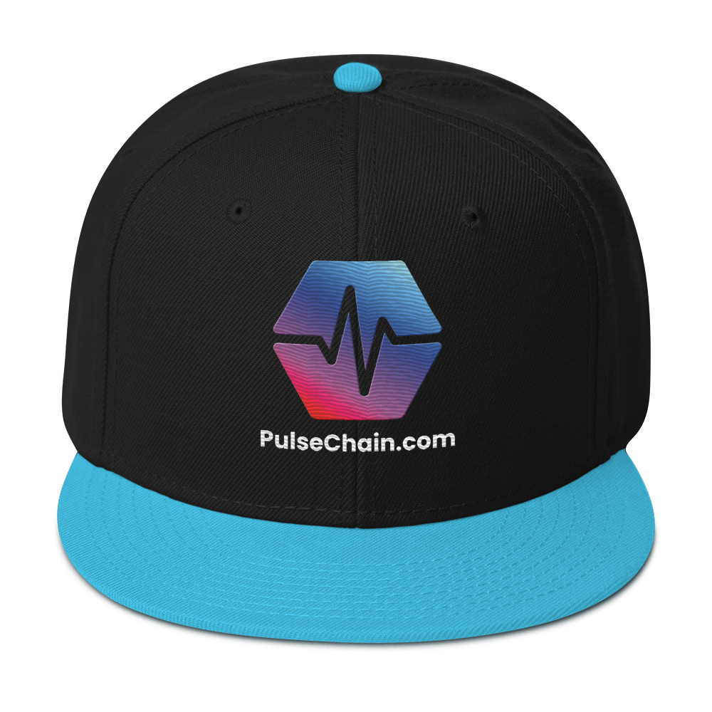 PulseChain.com Logo - Embroidered Snapback - The Pulsican Store
