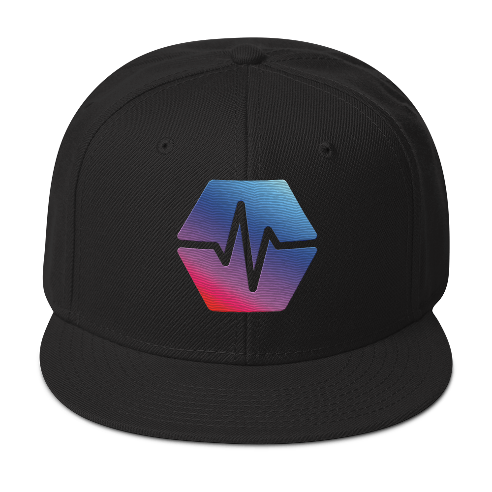 PulseChain Logo - Embroidered Snapback - The Pulsican Store