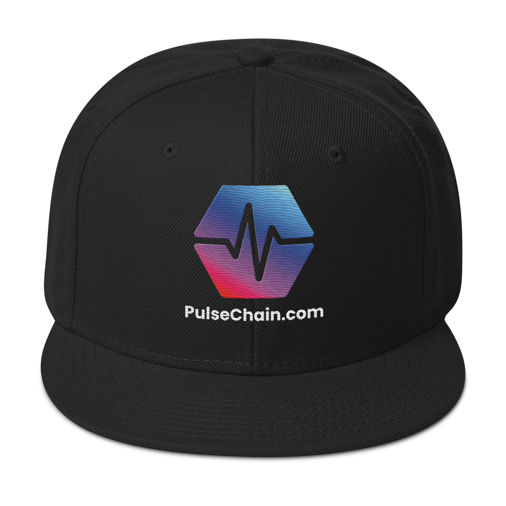 PulseChain.com Logo - Embroidered Snapback - The Pulsican Store