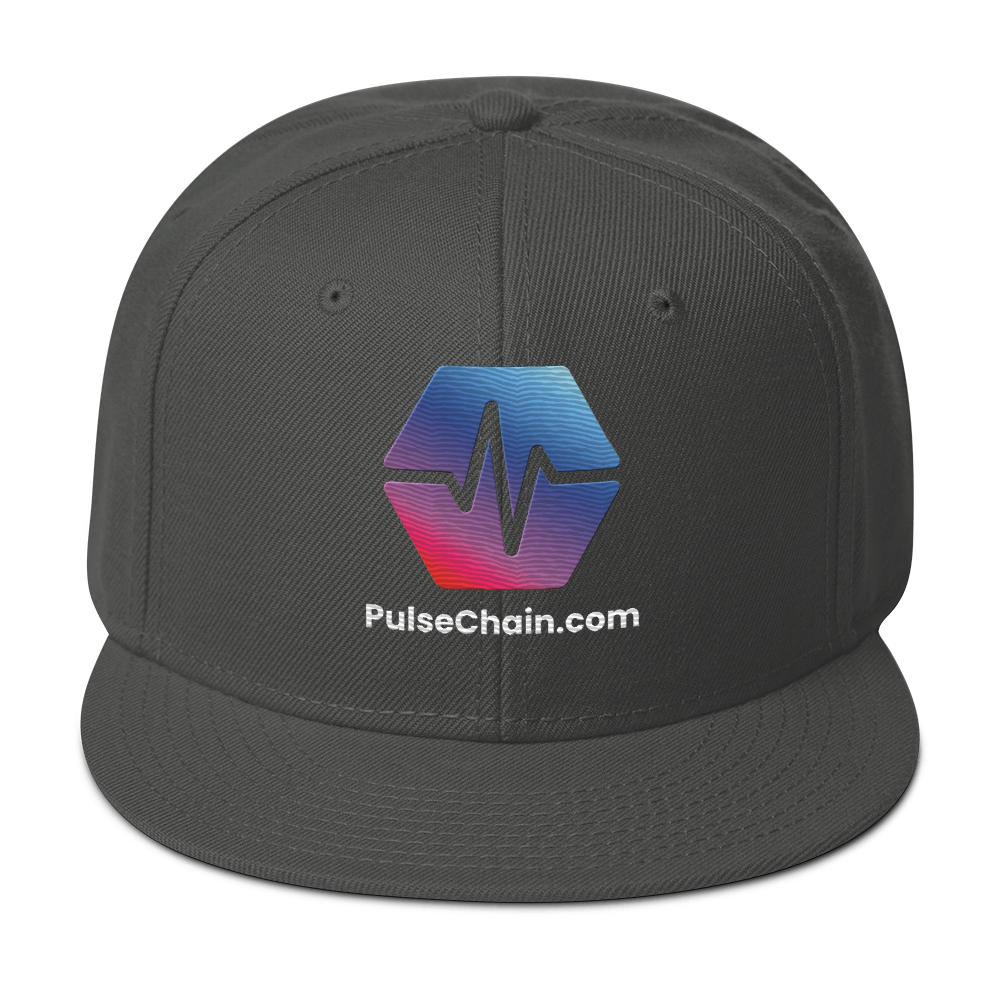 PulseChain.com Logo - Embroidered Snapback - The Pulsican Store