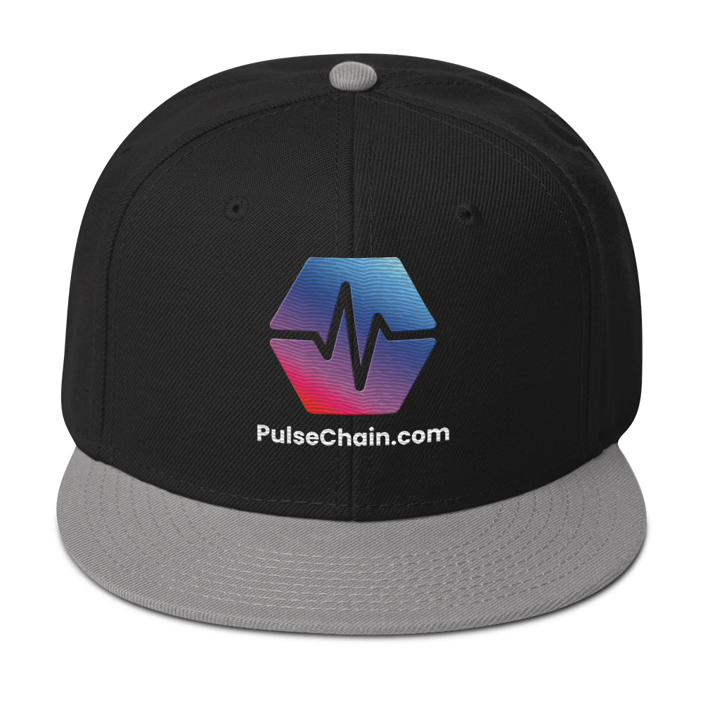 PulseChain.com Logo - Embroidered Snapback - The Pulsican Store