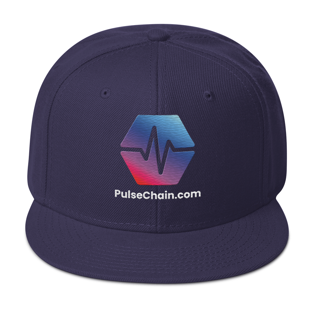 PulseChain.com Logo - Embroidered Snapback - The Pulsican Store