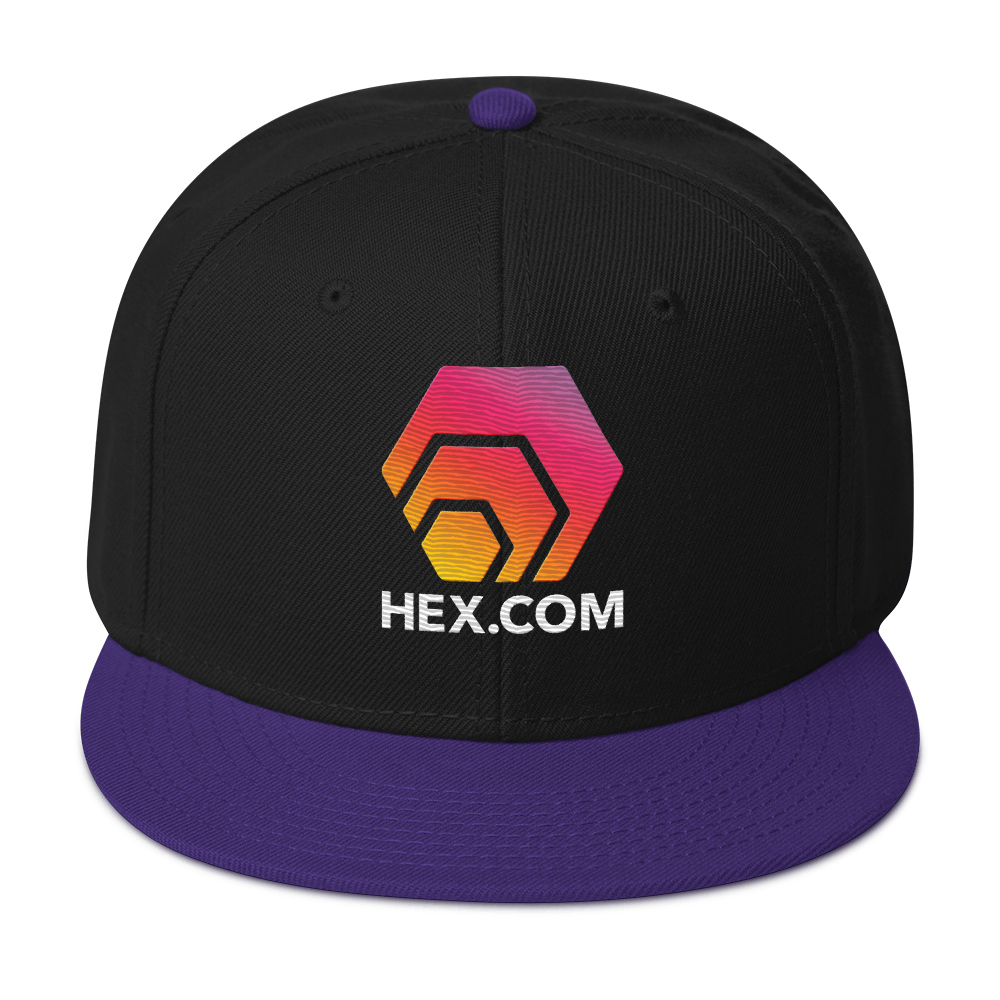 HEX.COM LOGO - Embroidered Snapback