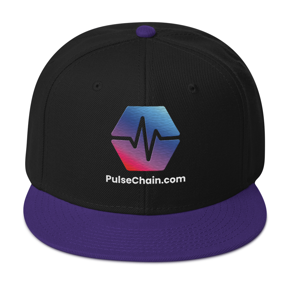 PulseChain.com Logo - Embroidered Snapback - The Pulsican Store