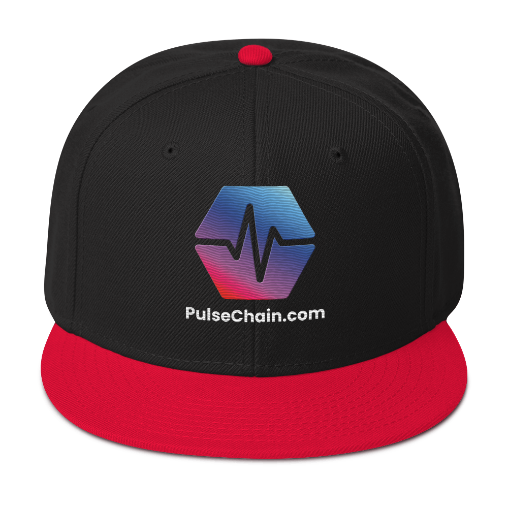 PulseChain.com Logo - Embroidered Snapback - The Pulsican Store