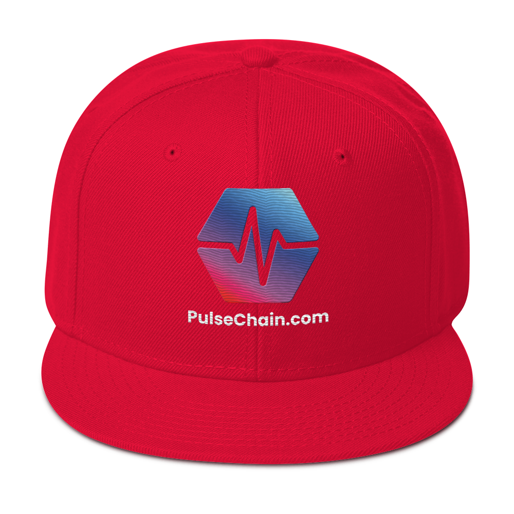 PulseChain.com Logo - Embroidered Snapback - The Pulsican Store