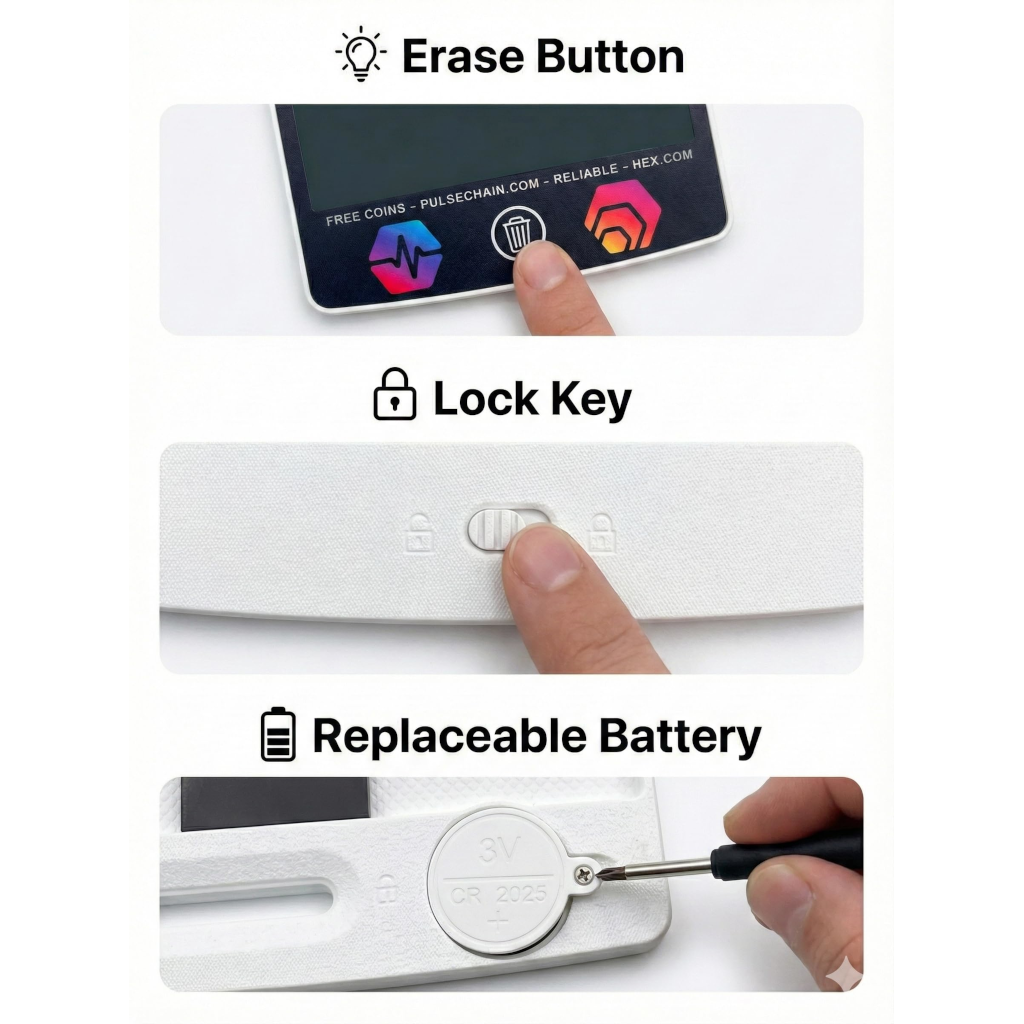 PulseChain HEX - LCD Writing Tablet