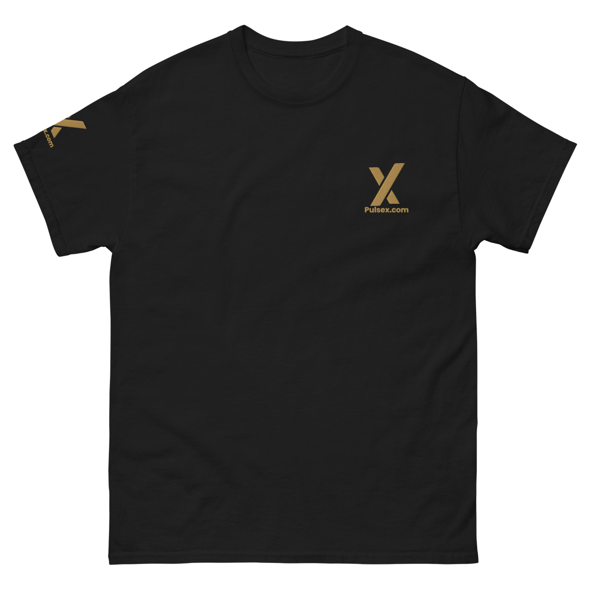 PulseX Gold - Premium Embroidered T Shirt - The Pulsican Store