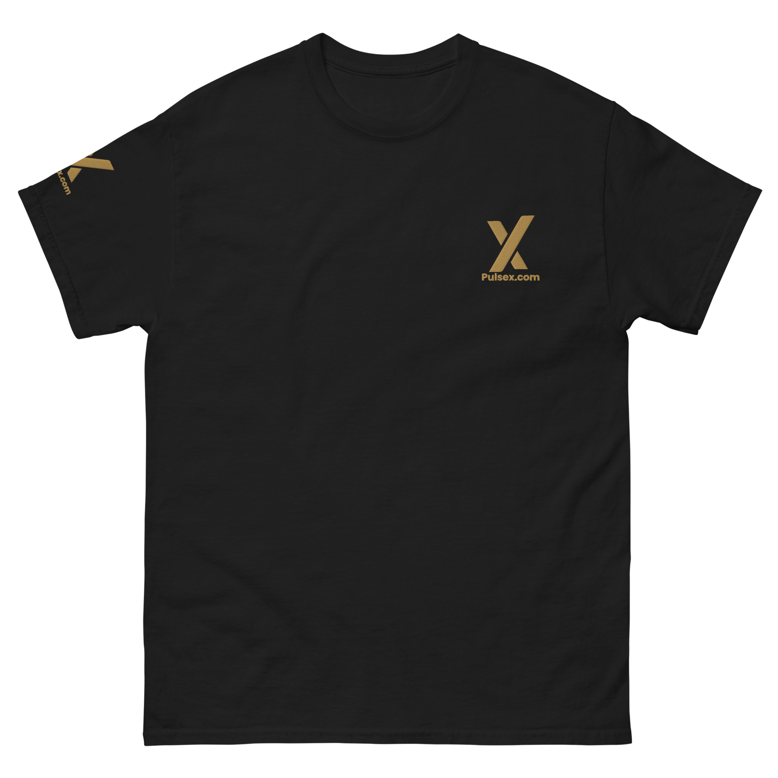 PulseX Gold - Premium Embroidered T Shirt - The Pulsican Store