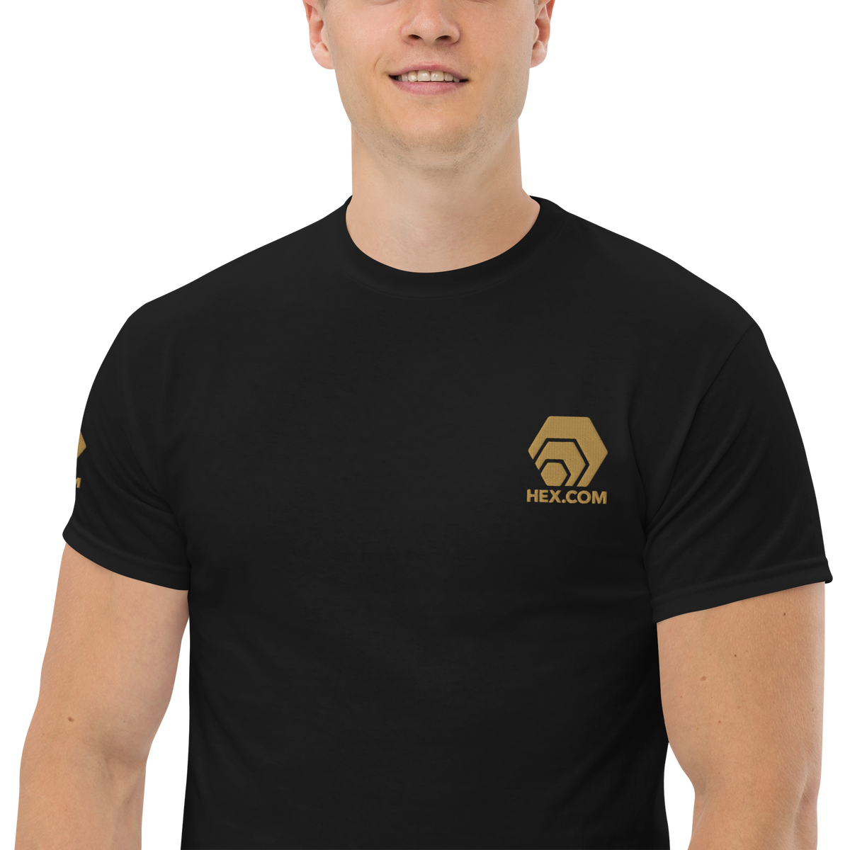 HEX Gold - Premium Embroidered T Shirt - The Pulsican Store