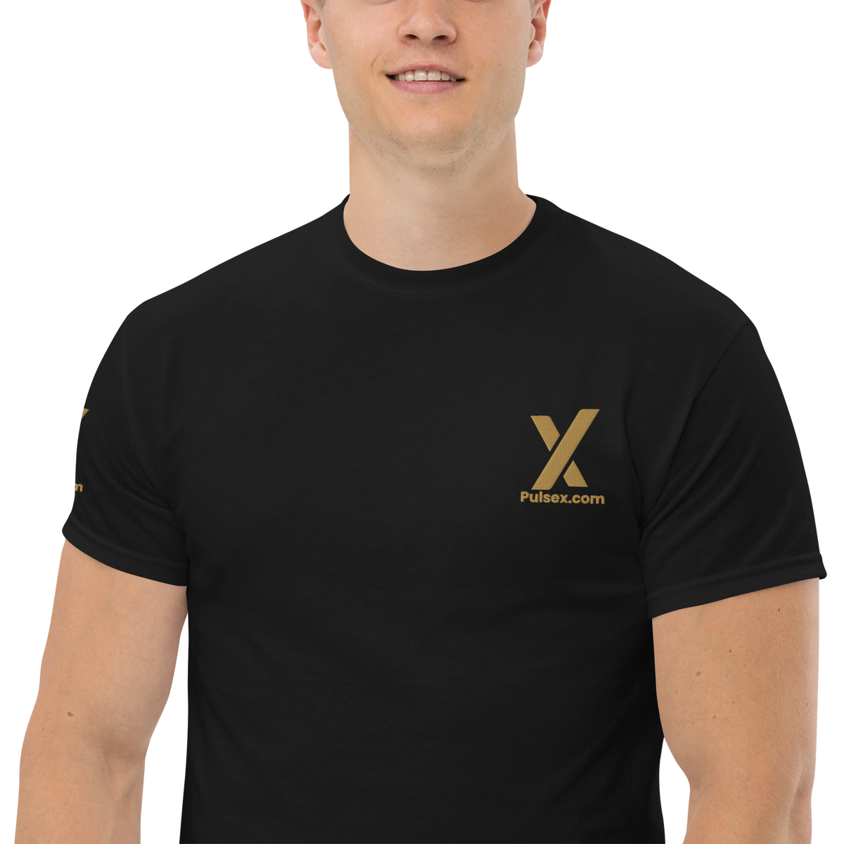 PulseX Gold - Premium Embroidered T Shirt - The Pulsican Store