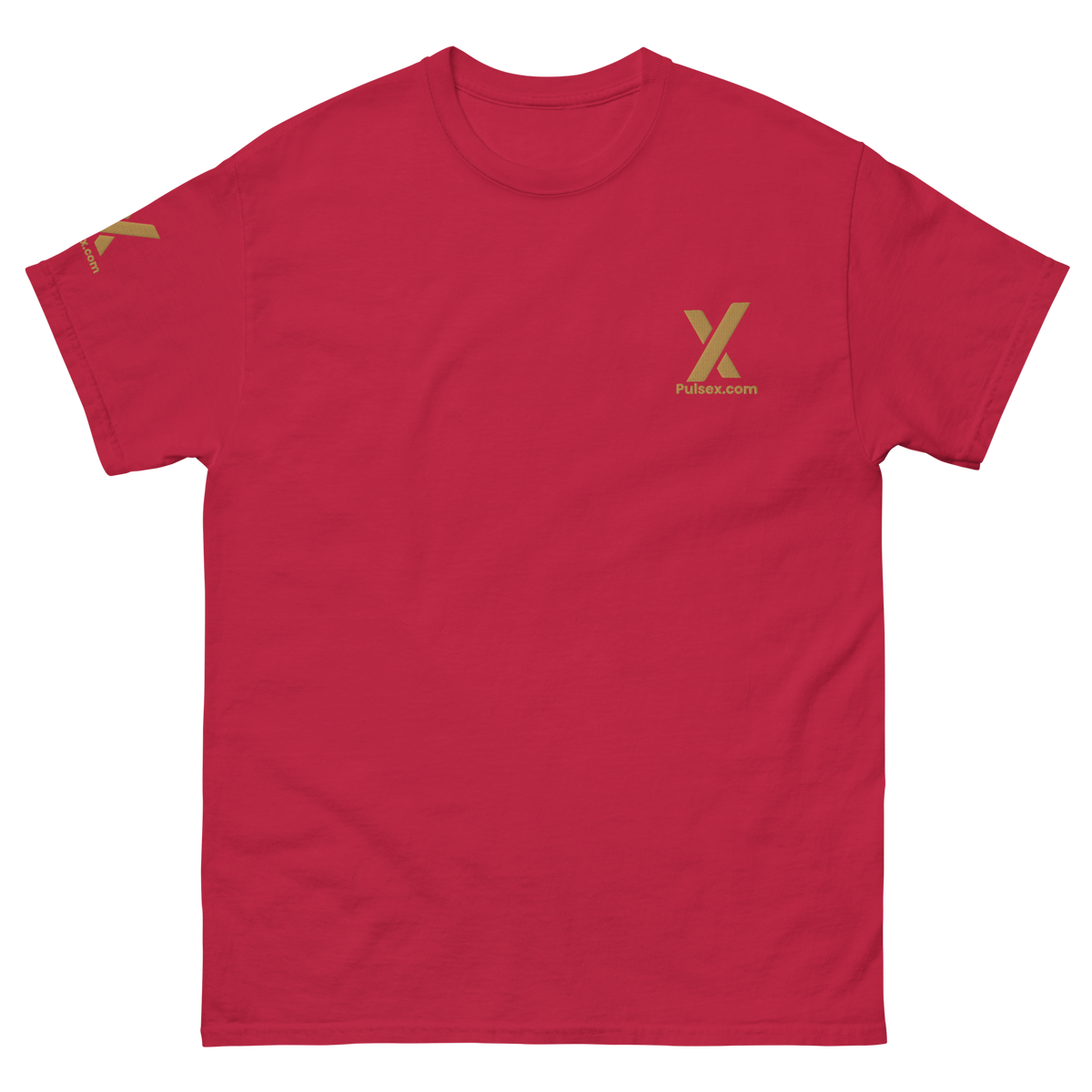 PulseX Gold - Premium Embroidered T Shirt - The Pulsican Store