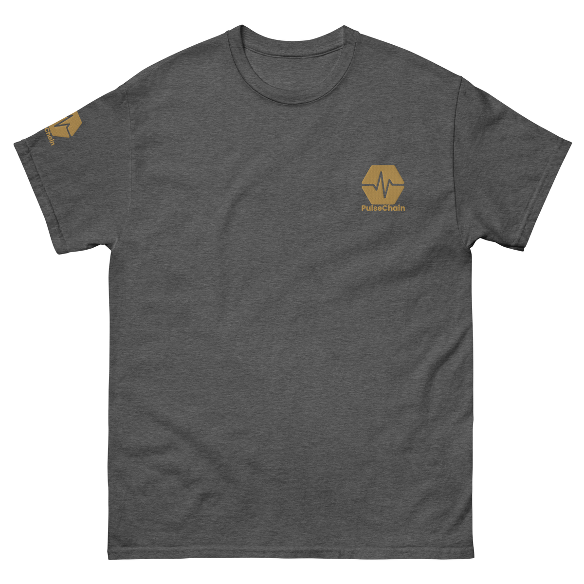 PulseChain Gold - Premium Embroidered T Shirt - The Pulsican Store