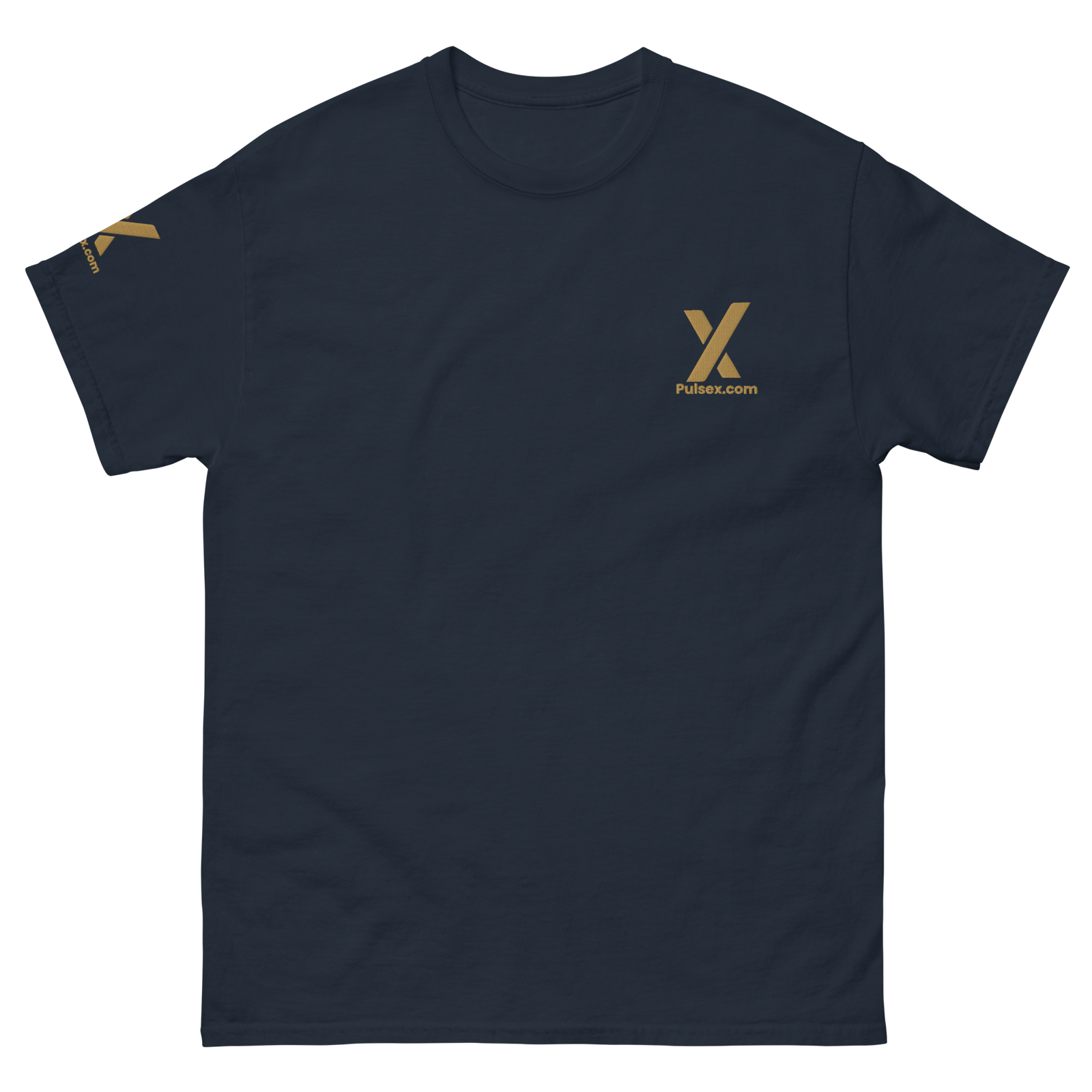 PulseX Gold - Premium Embroidered T Shirt - The Pulsican Store