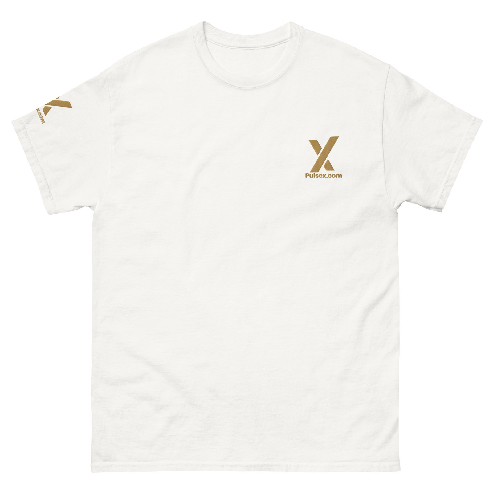 PulseX Gold - Premium Embroidered T Shirt - The Pulsican Store