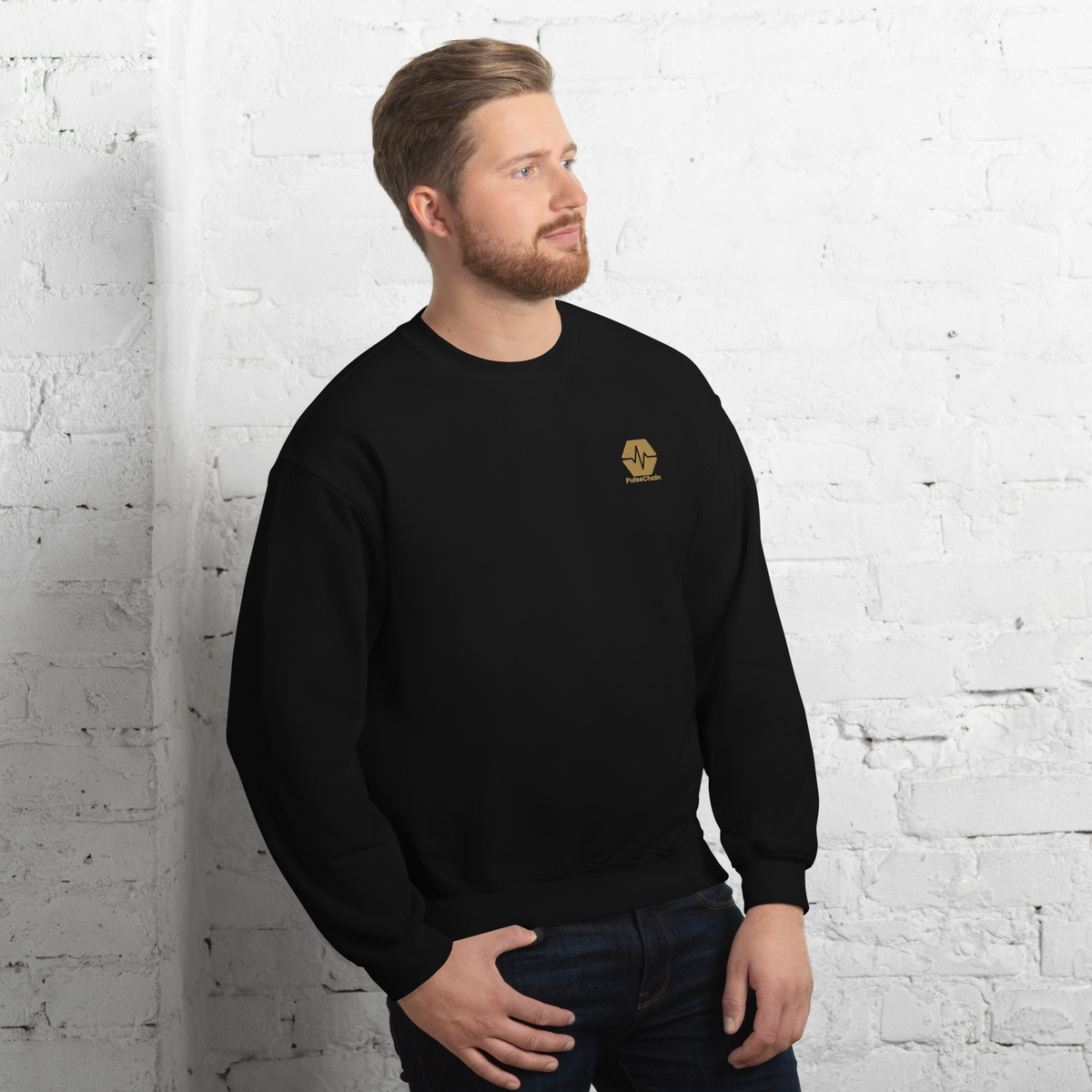 PulseChain Gold - Premium Embroidered Sweatshirt - The Pulsican Store