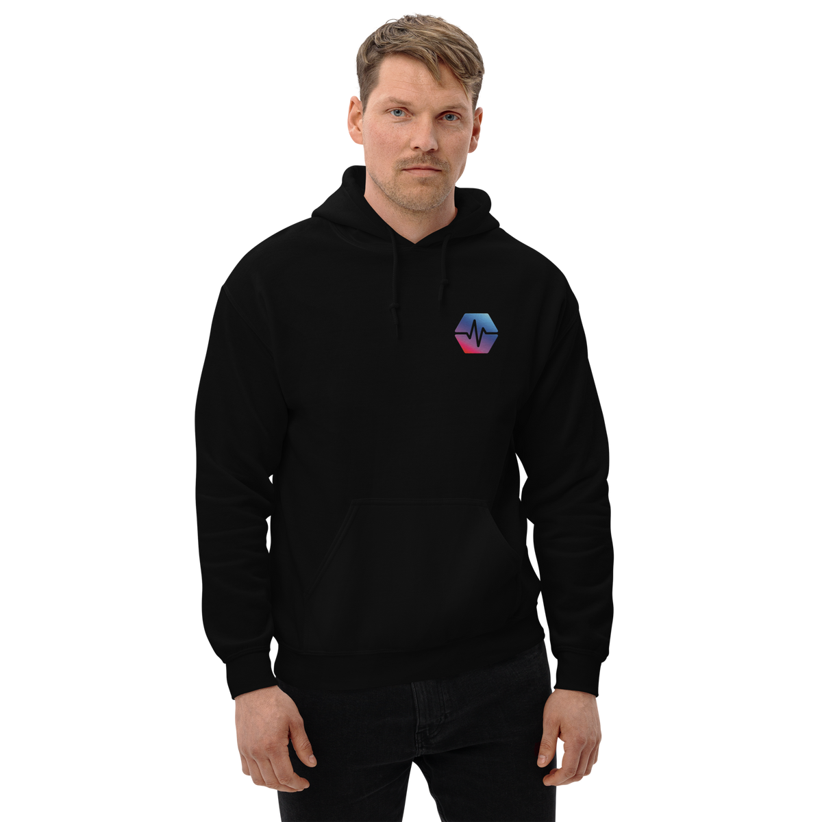 PulseChain Logo - Premium Embroidered Hoodie - The Pulsican Store