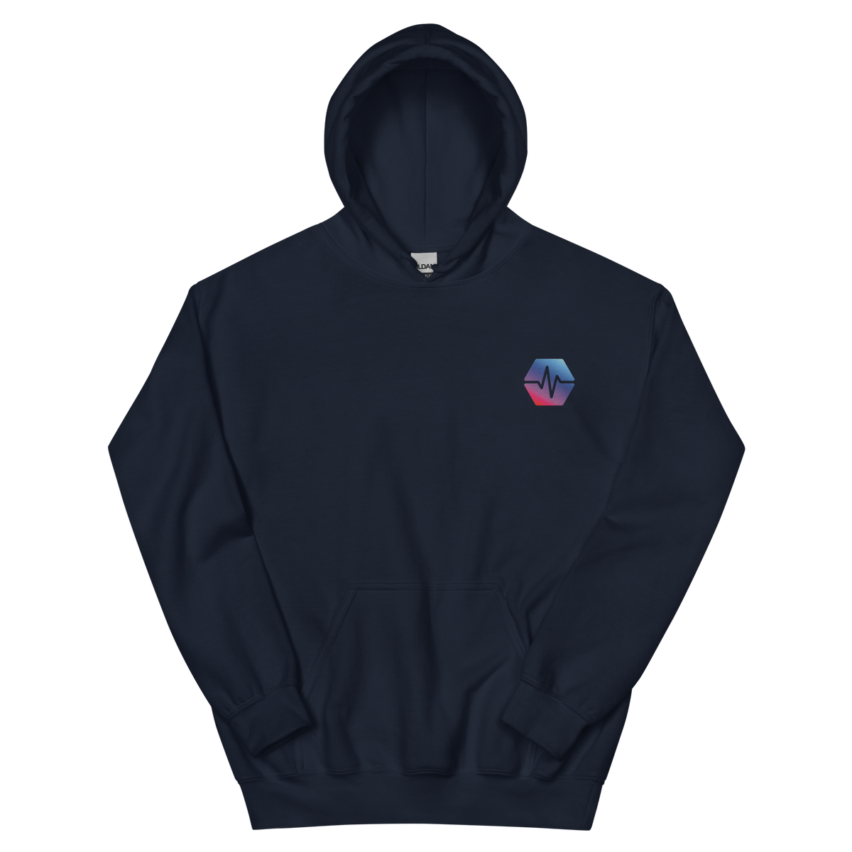 PulseChain Logo - Premium Embroidered Hoodie - The Pulsican Store