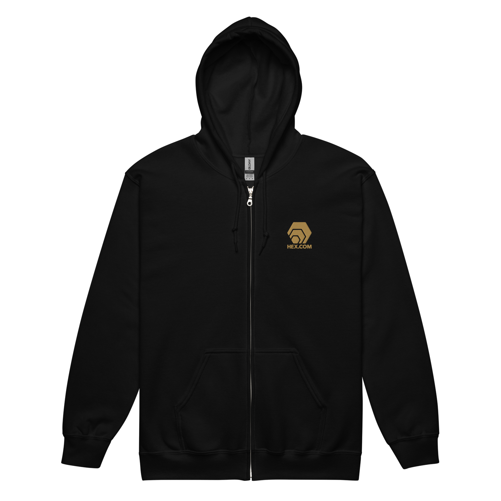 HEX Gold - Premium Embroidered Zip Hoodie - The Pulsican Store